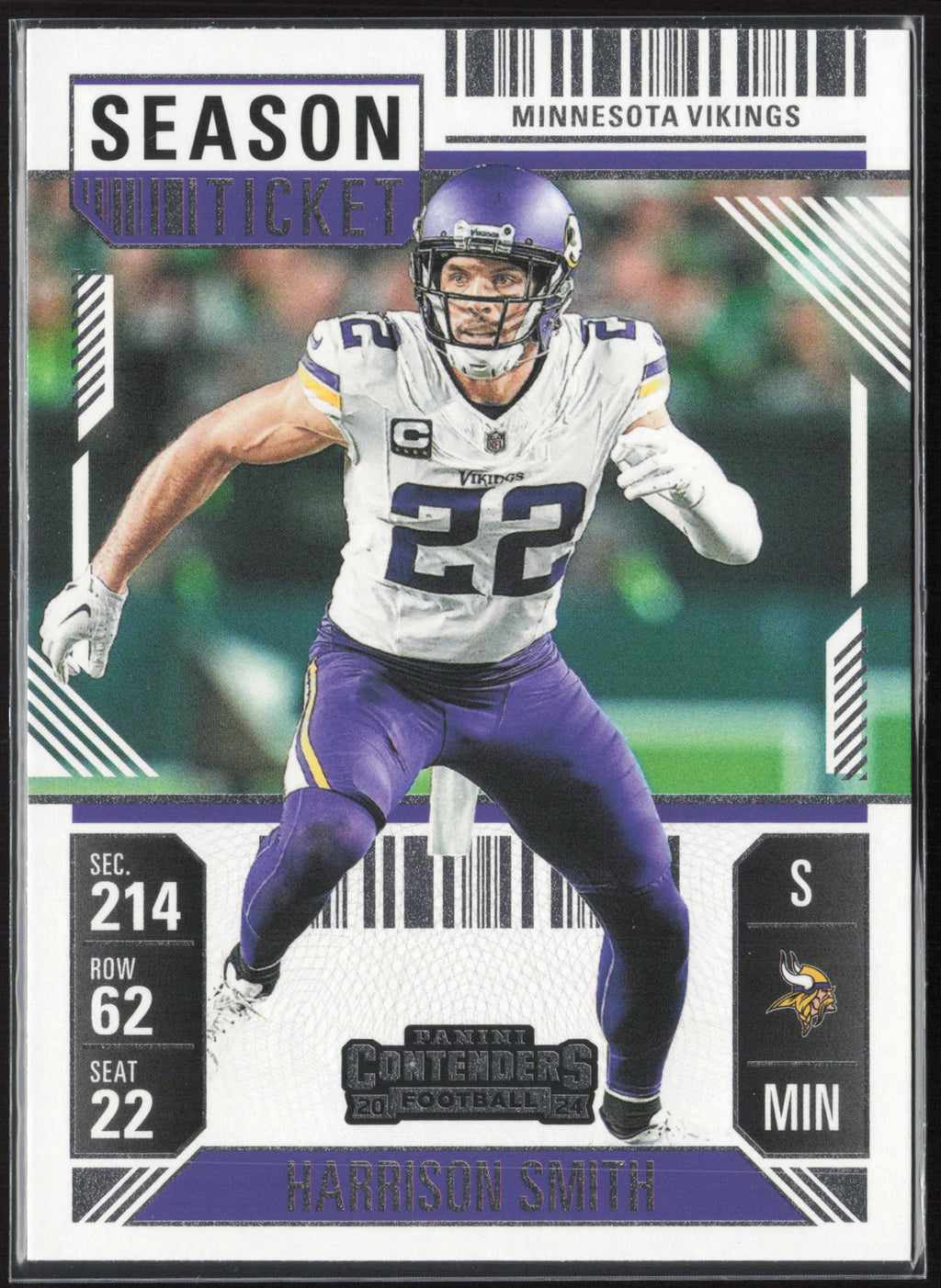 2024 Panini Contenders #66 Harrison Smith Season Ticket Retail