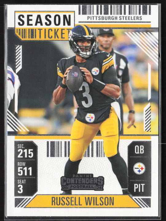 2024 Panini Contenders #82 Russell Wilson Season Ticket Retail