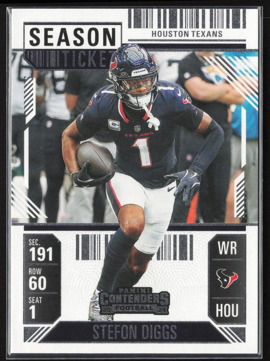 2024 Panini Contenders #40 Stefon Diggs Season Ticket Retail