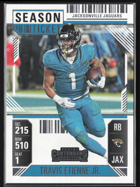 2024 Panini Contenders #47 Travis Etienne Jr. Season Ticket Retail