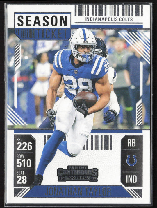 2024 Panini Contenders #43 Jonathan Taylor Season Ticket Retail