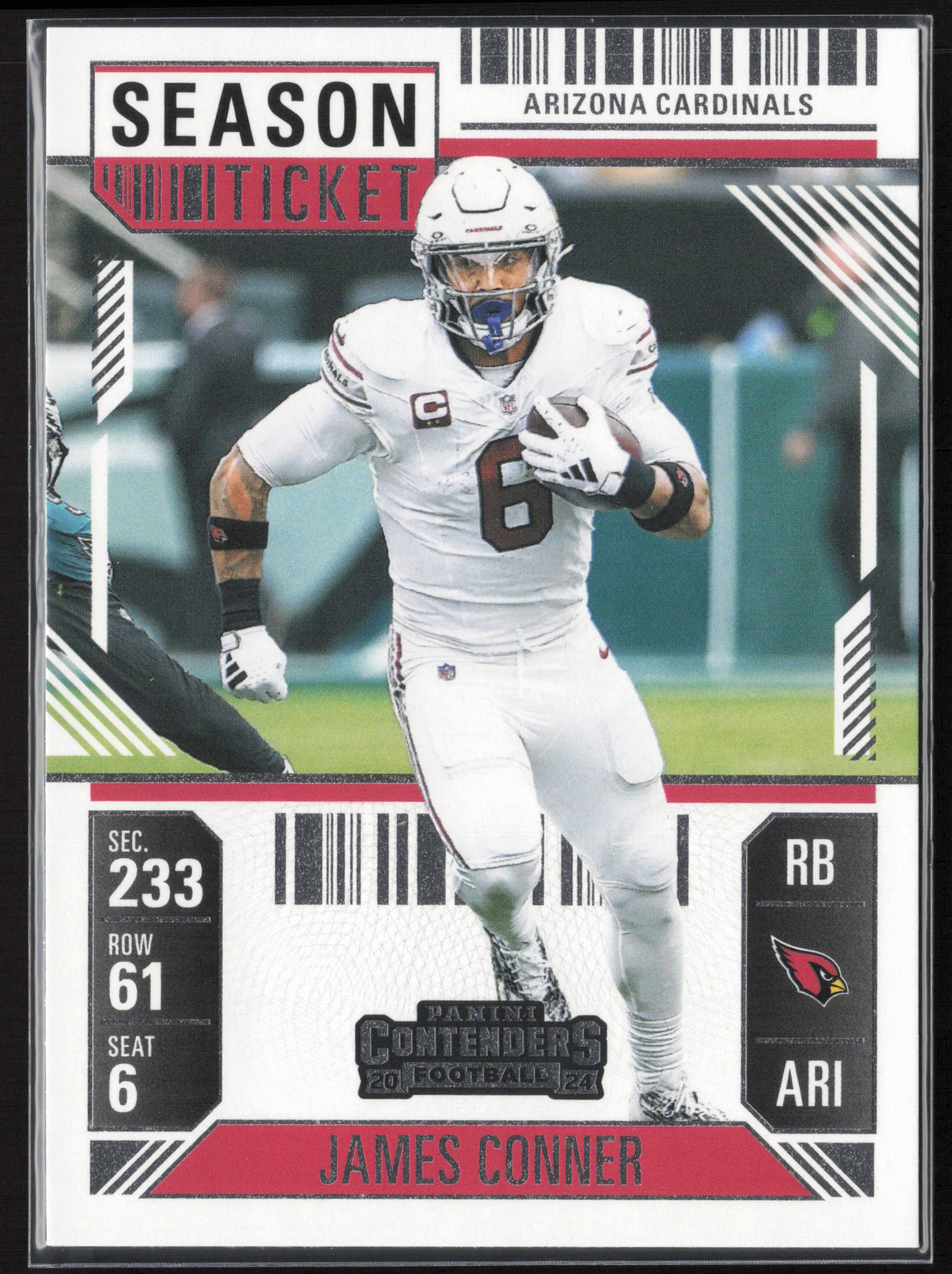 2024 Panini Contenders #2 James Conner Season Ticket Retail