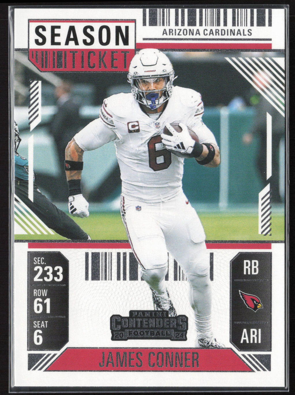 2024 Panini Contenders #2 James Conner Season Ticket Retail