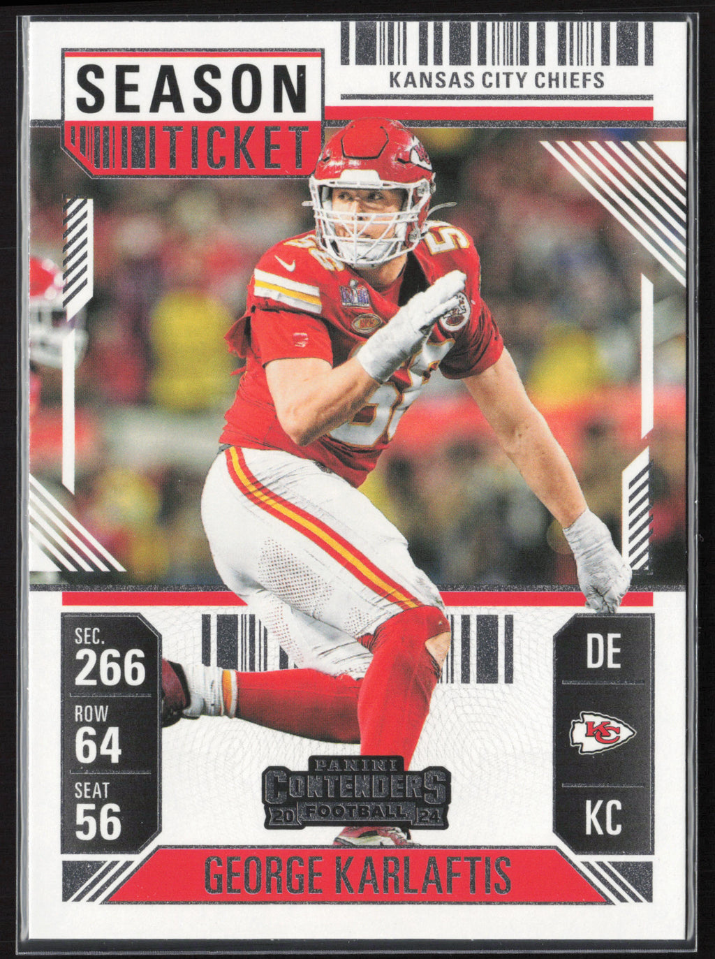 2024 Panini Contenders #51 George Karlaftis Season Ticket Retail