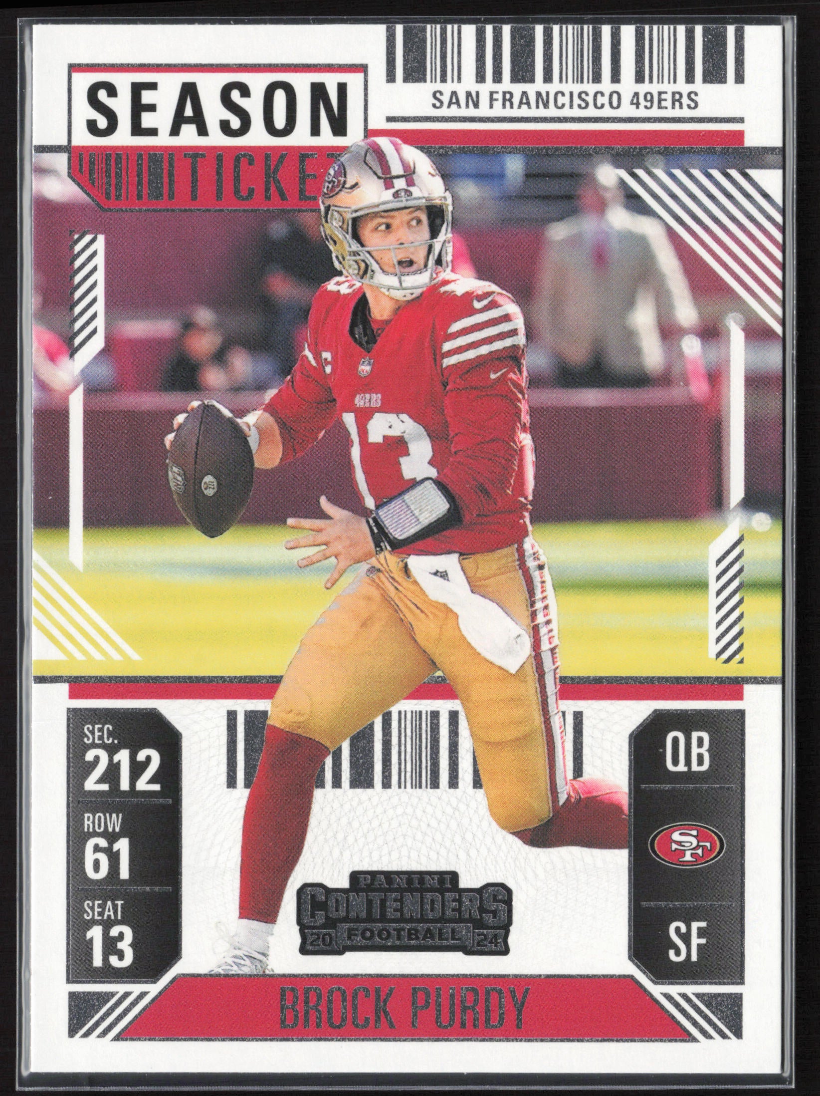 2024 Panini Contenders #88 Brock Purdy Season Ticket Retail