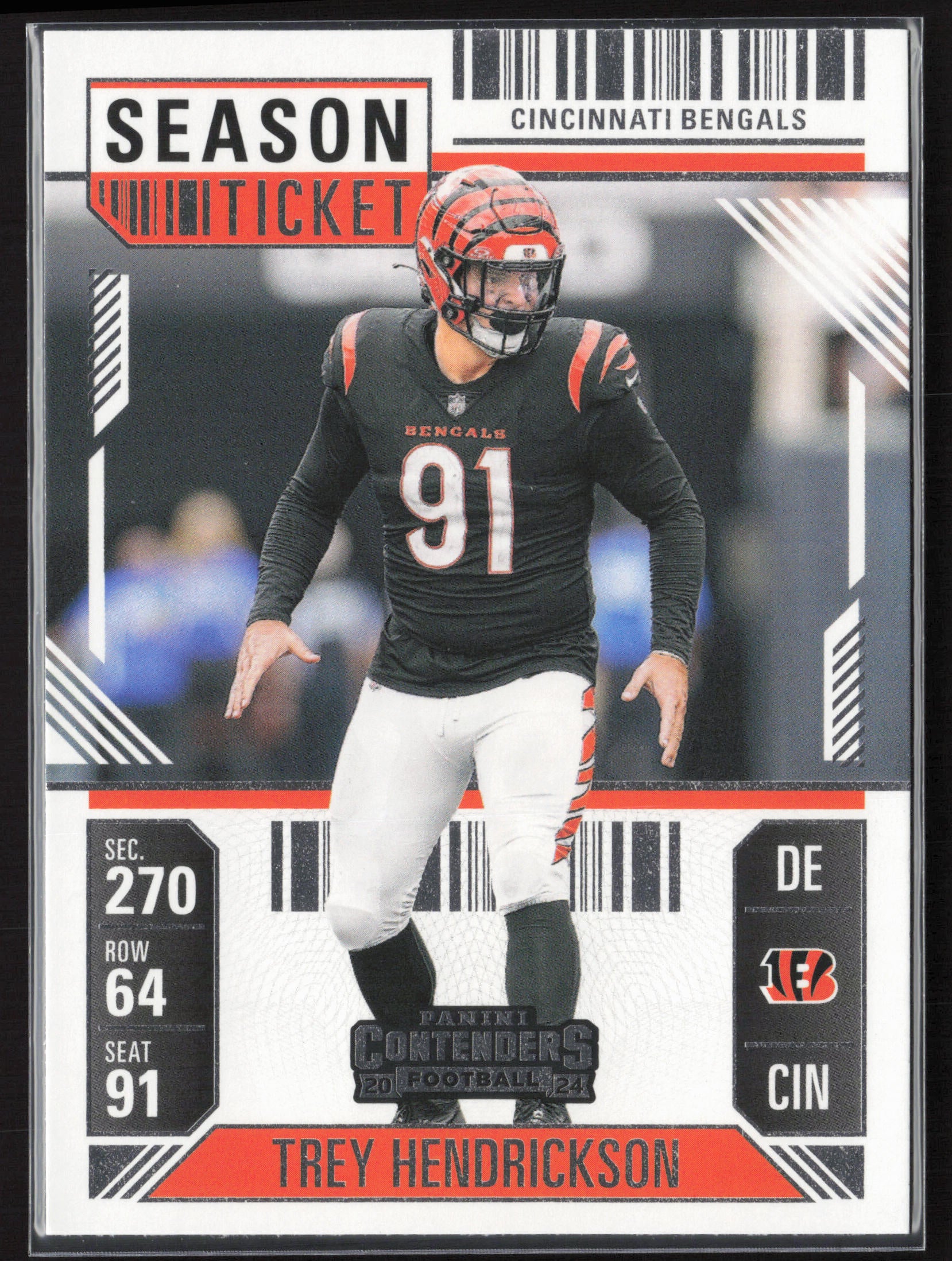 2024 Panini Contenders #19 Trey Hendrickson Season Ticket Retail