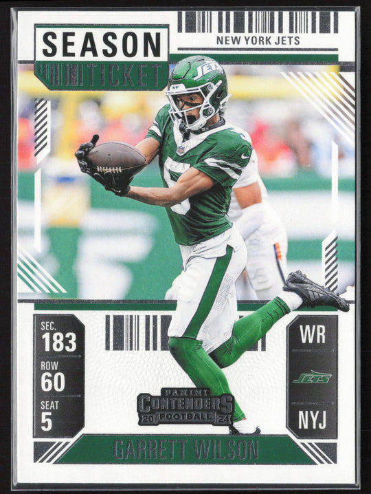 2024 Panini Contenders #77 Garrett Wilson Season Ticket Retail