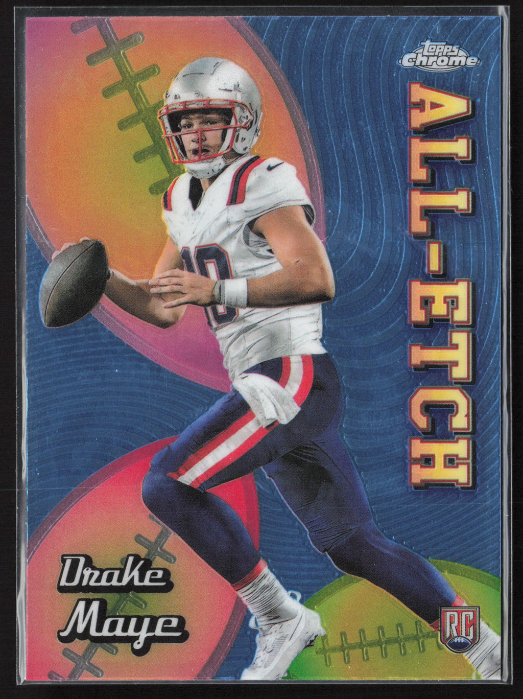 2024 Topps Chrome #CAE-DM Drake Maye Chrome All-Etch