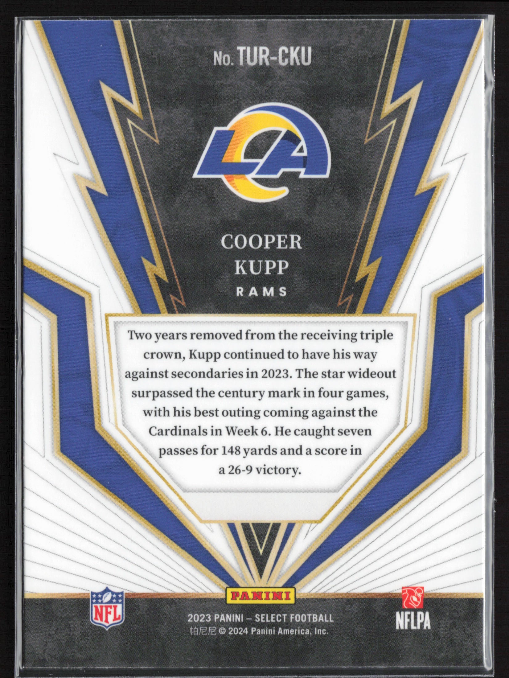 2023 Panini Select #TUR-CKU Cooper Kupp Turbocharged