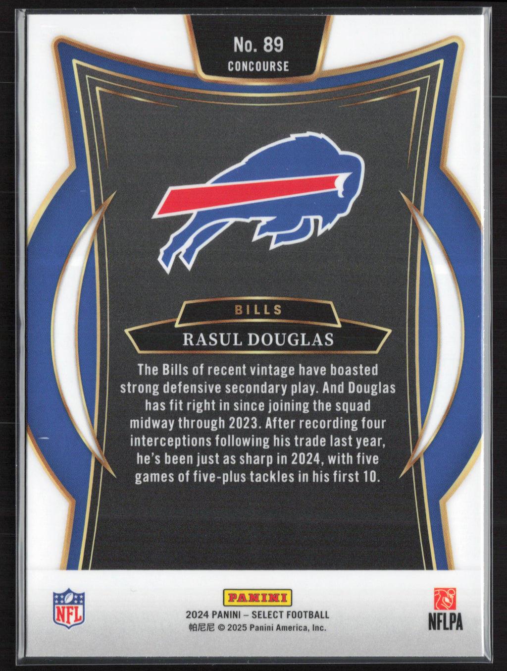 2024 Panini Select #89 Rasul Douglas