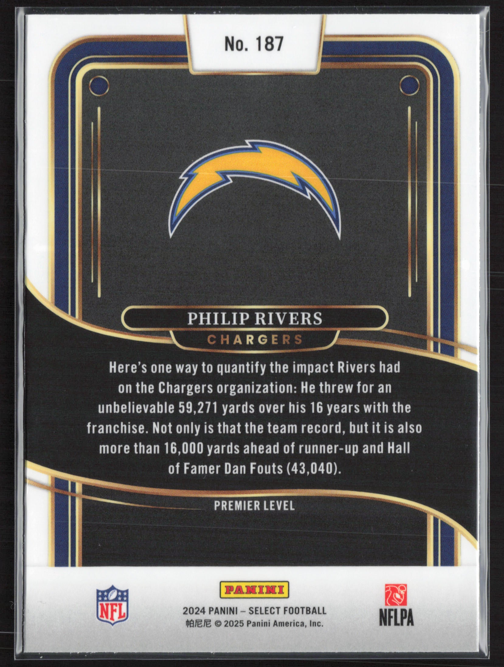 2024 Panini Select #187 Philip Rivers