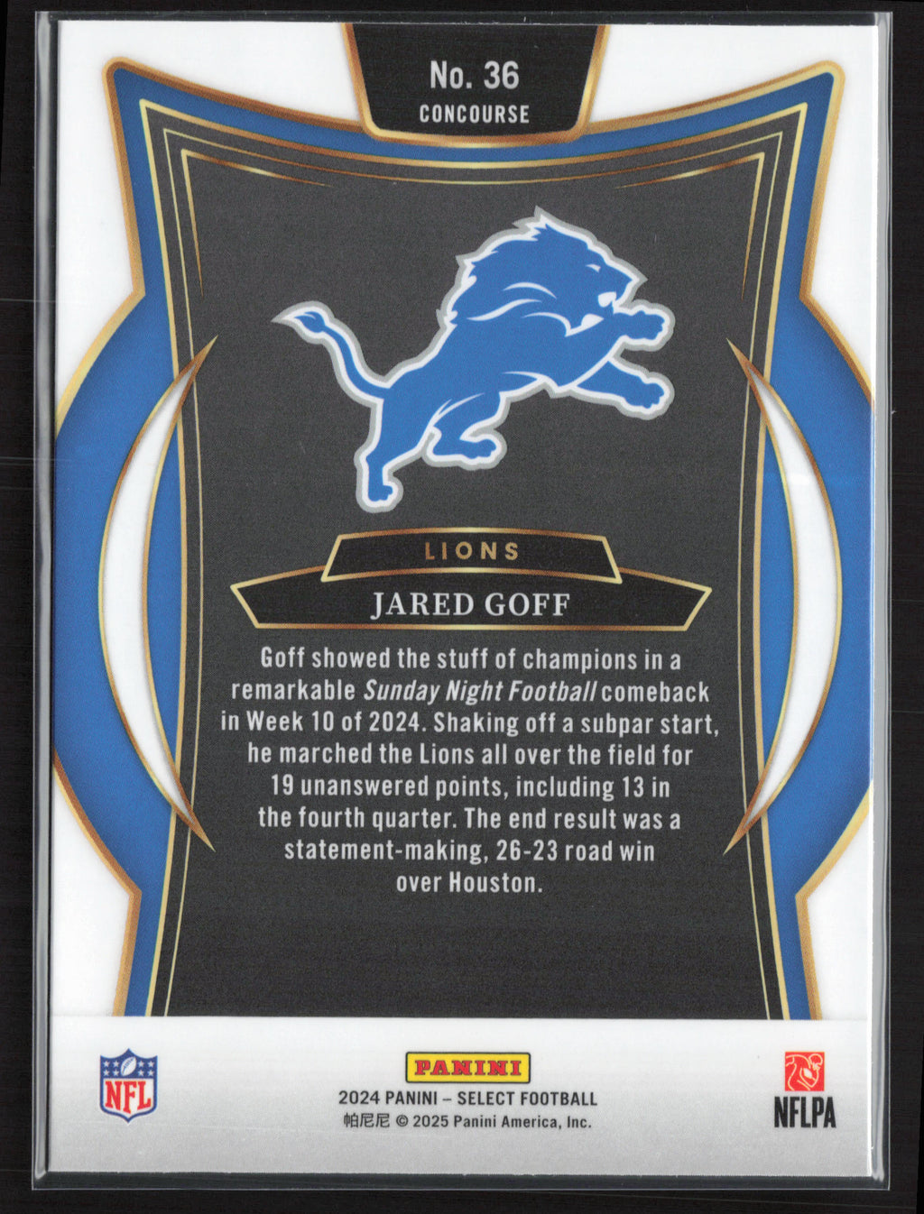 2024 Panini Select #36 Jared Goff
