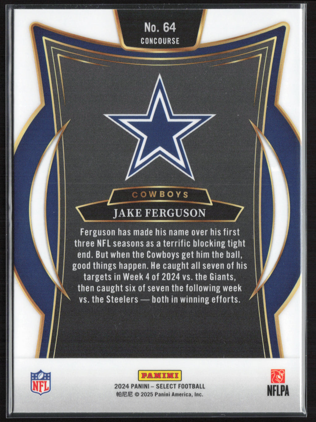 2024 Panini Select #64 Jake Ferguson
