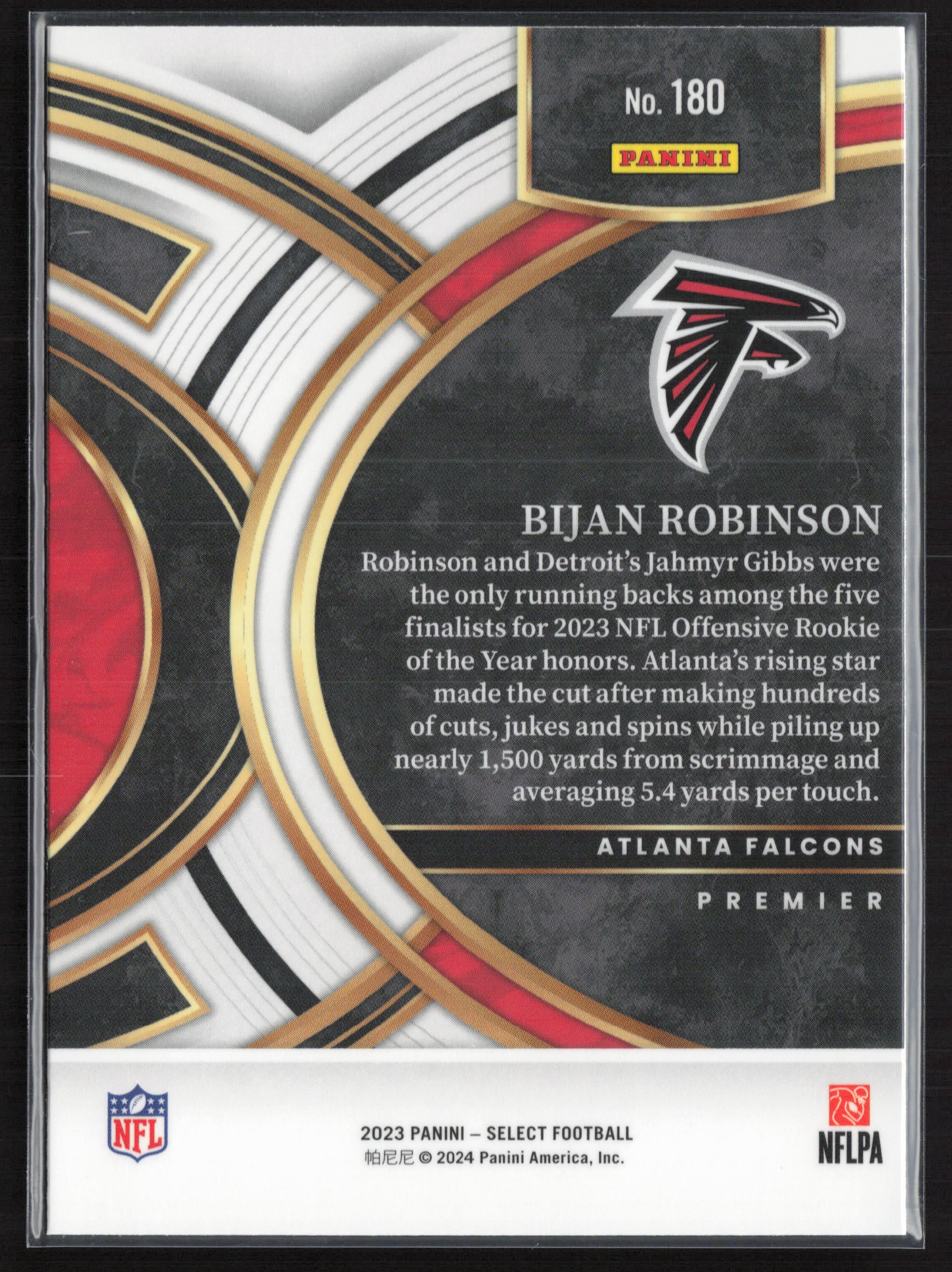 2023 Panini Select #180 Bijan Robinson