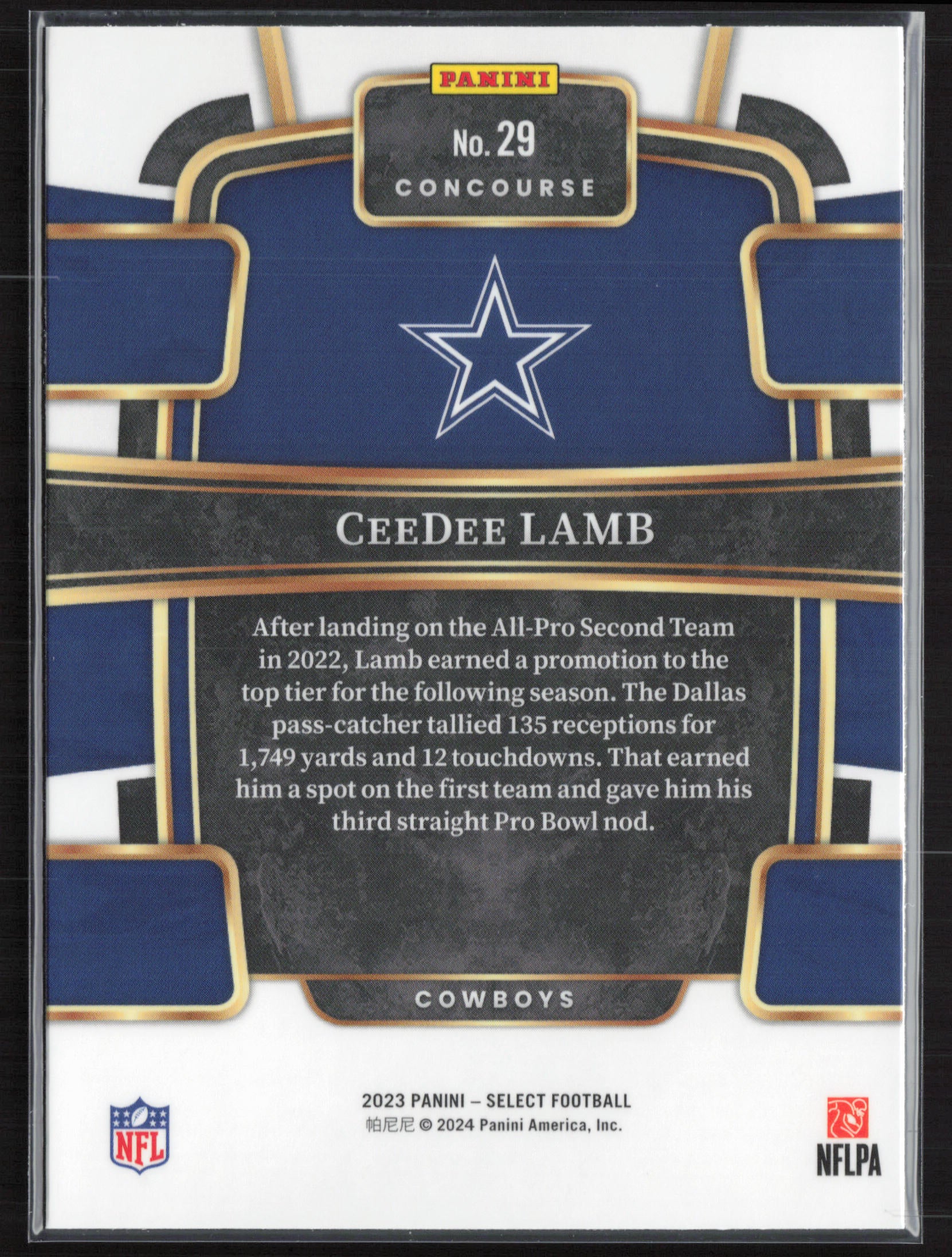 2023 Panini Select #29 CeeDee Lamb