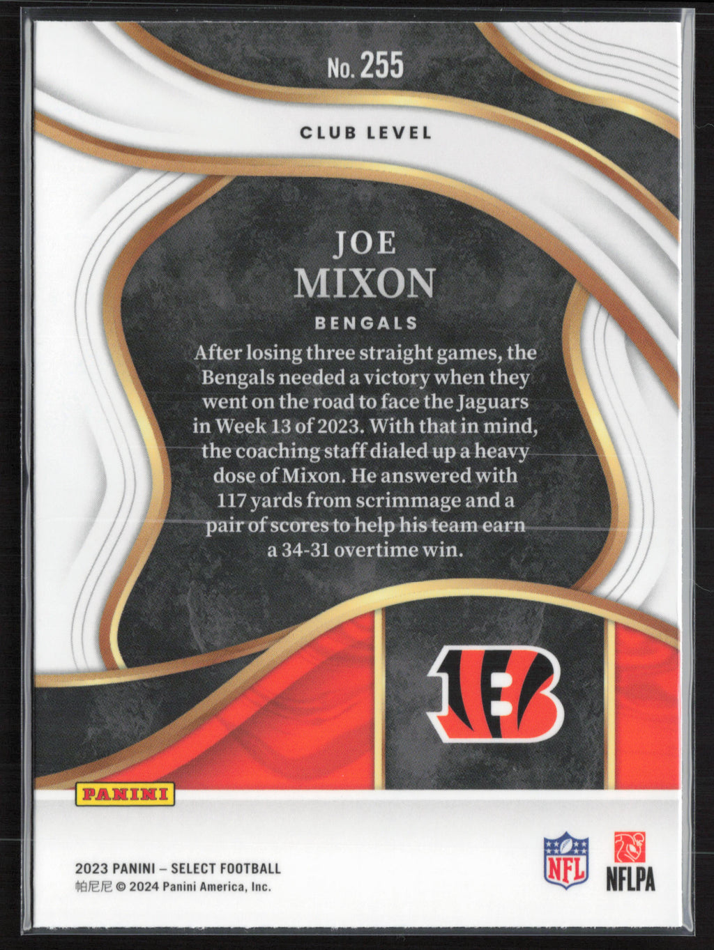 2023 Panini Select #255 Joe Mixon