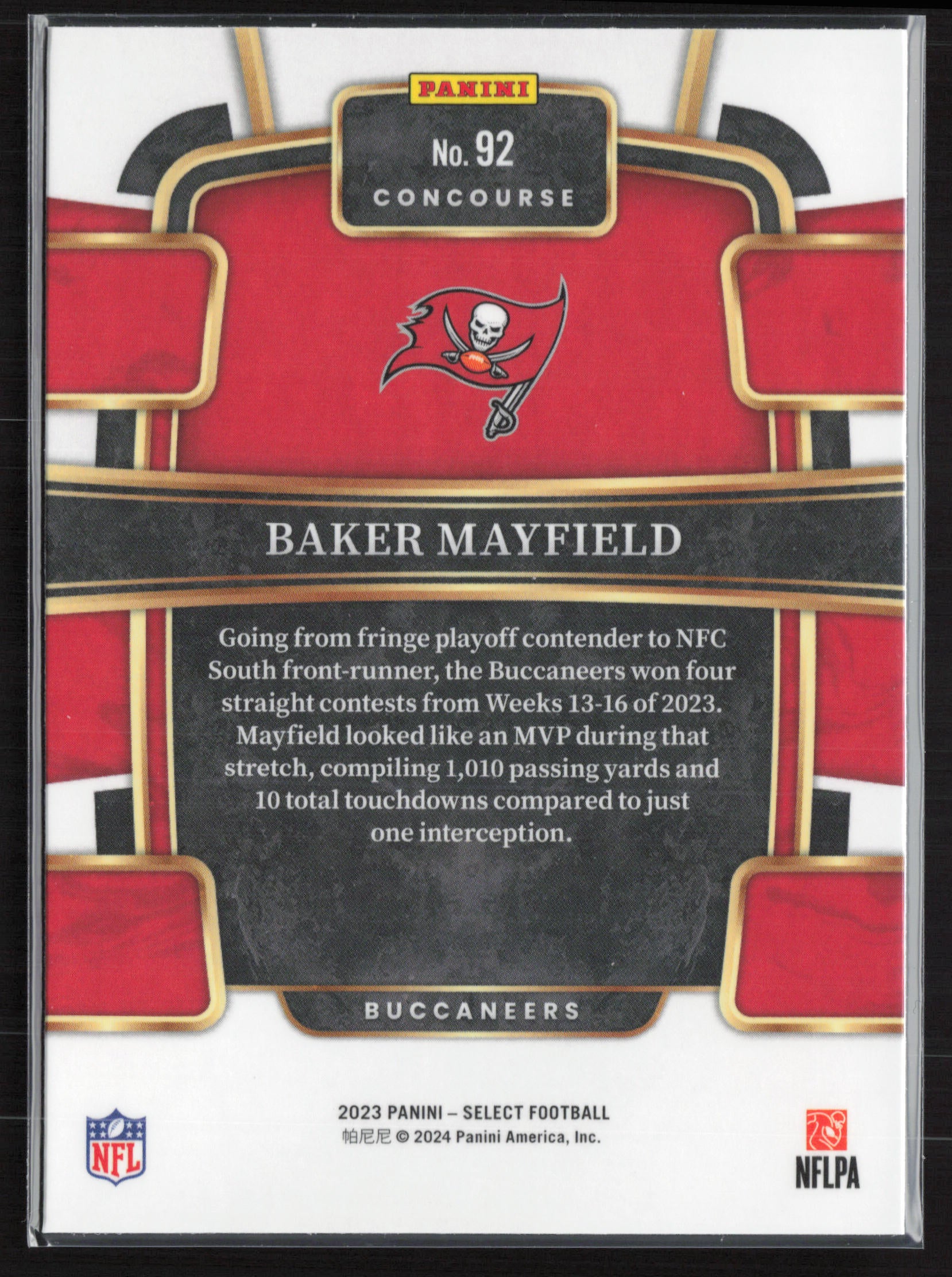 2023 Panini Select #92 Baker Mayfield
