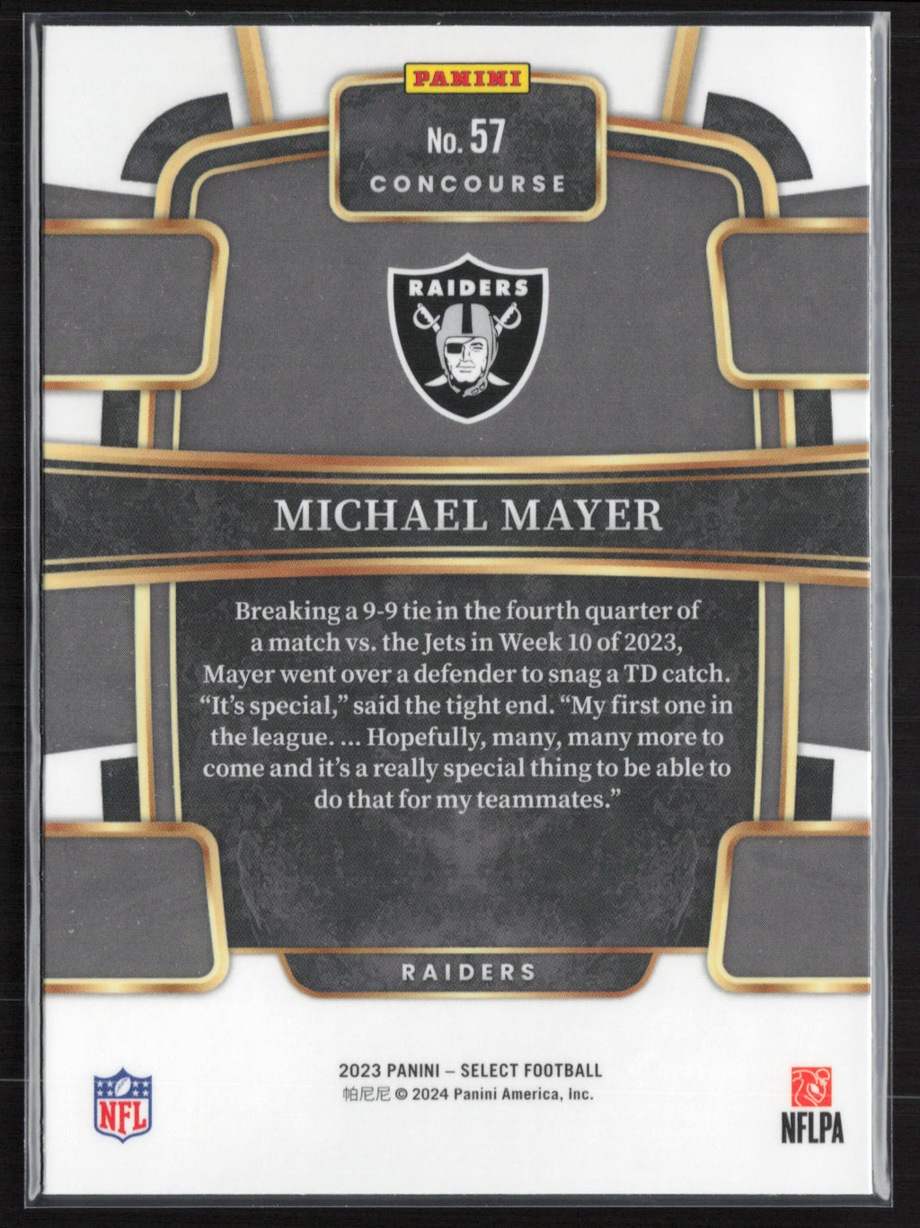 2023 Panini Select #57 Michael Mayer