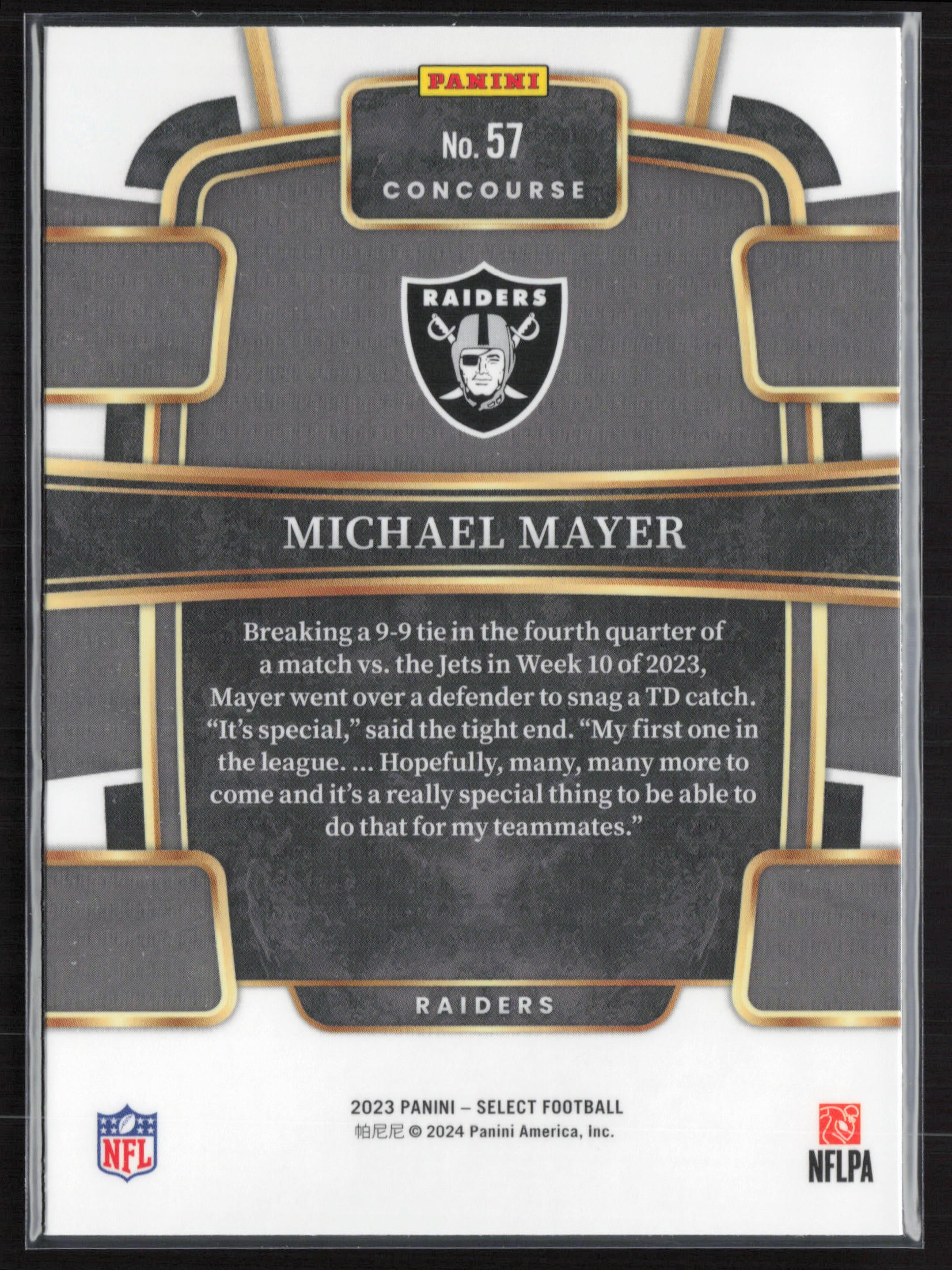 2023 Panini Select #57 Michael Mayer