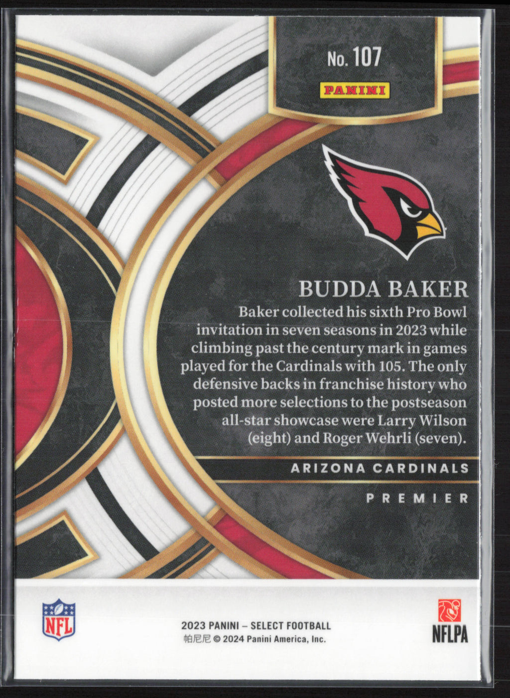 2023 Panini Select #107 Budda Baker