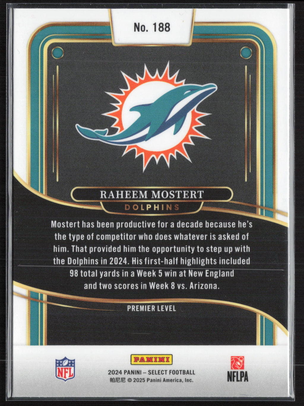 2024 Panini Select #188 Raheem Mostert