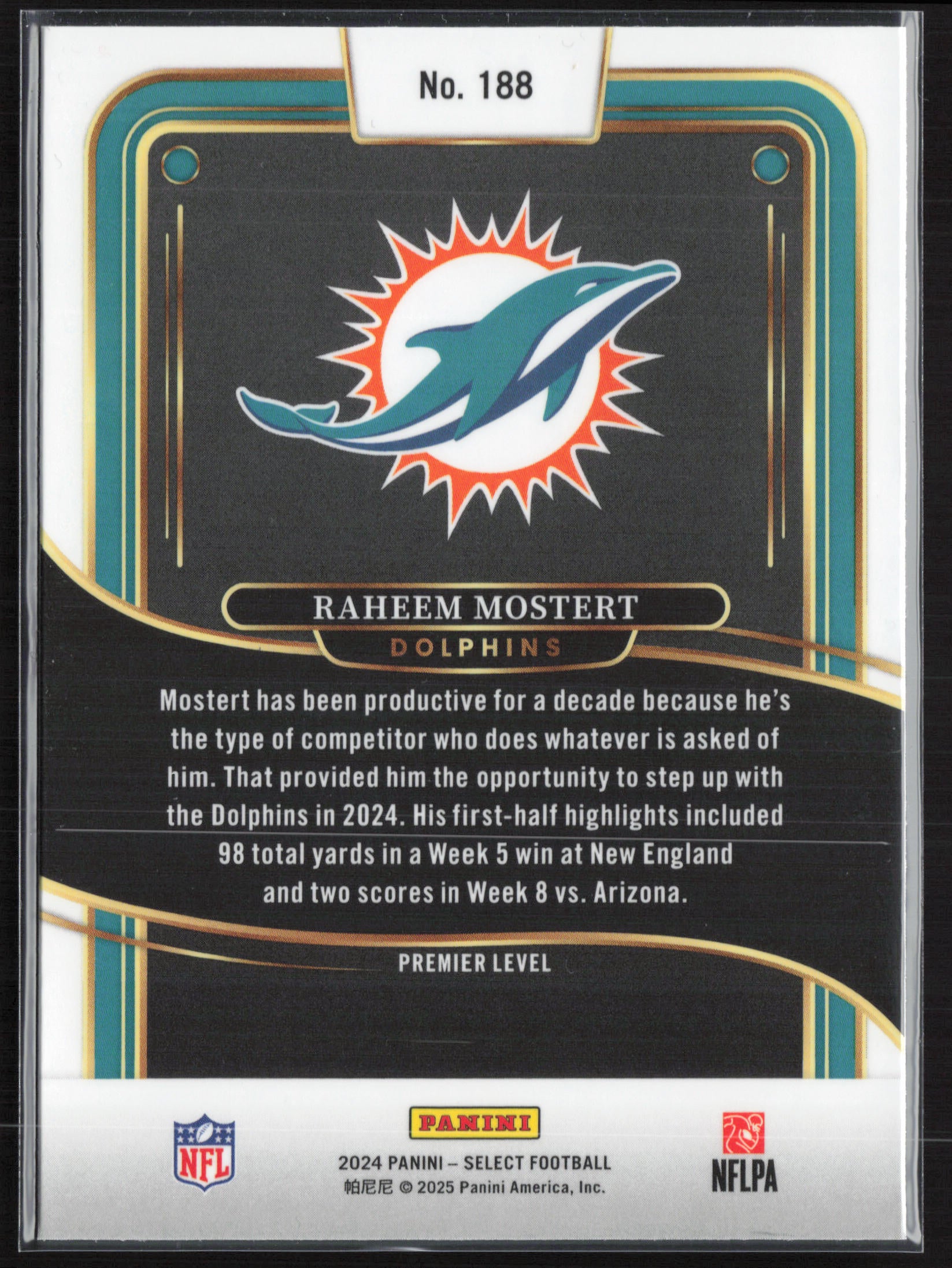 2024 Panini Select #188 Raheem Mostert