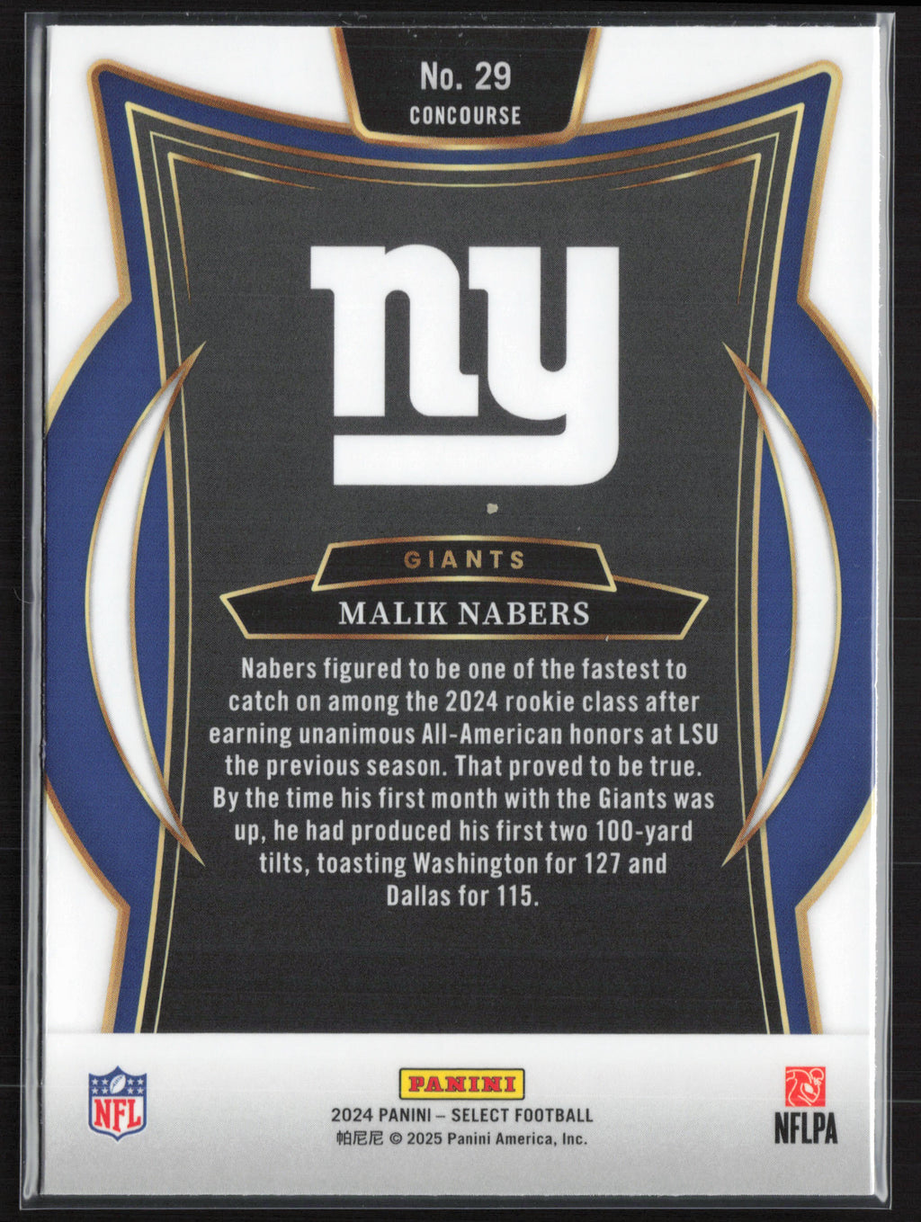 2024 Panini Select #29 Malik Nabers