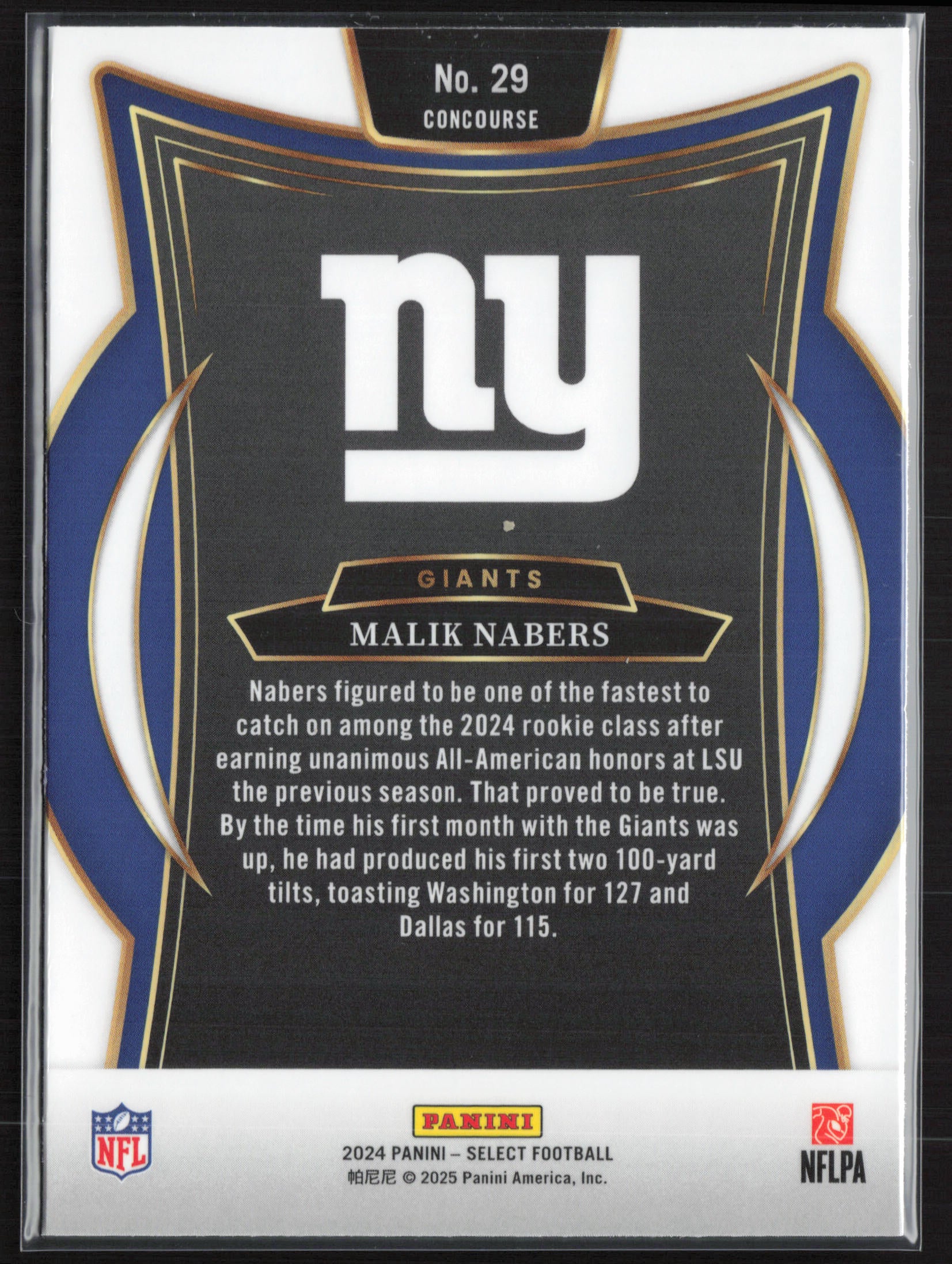 2024 Panini Select #29 Malik Nabers