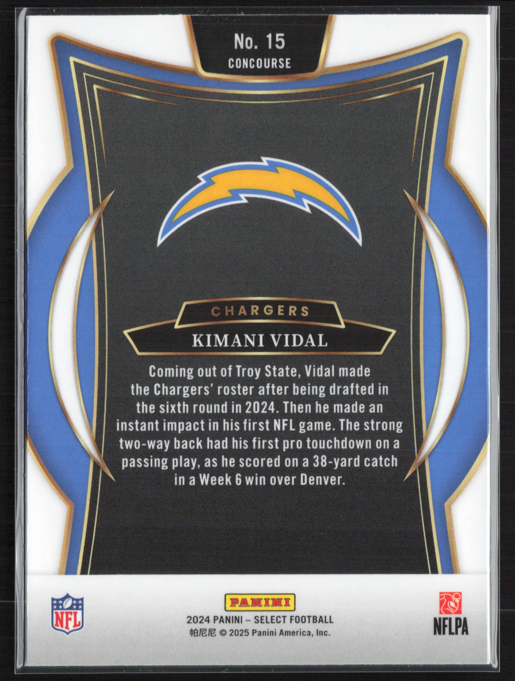 2024 Panini Select #15 Kimani Vidal