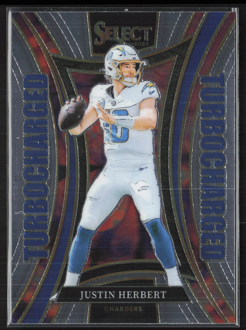 2024 Panini Select #9 Justin Herbert Turbocharged