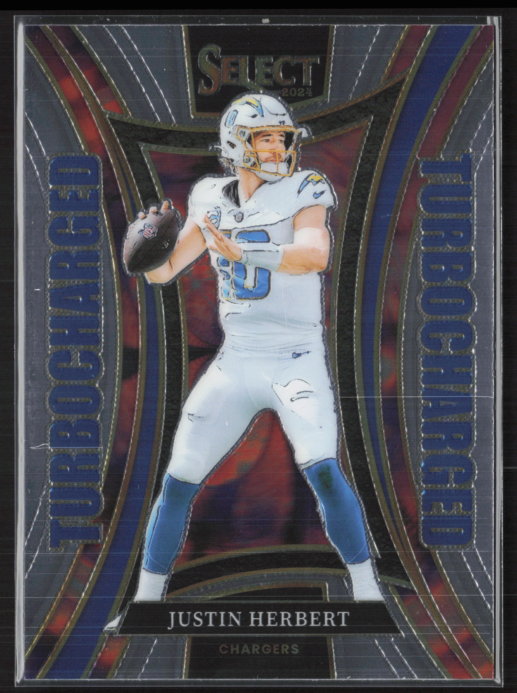 2024 Panini Select #9 Justin Herbert Turbocharged