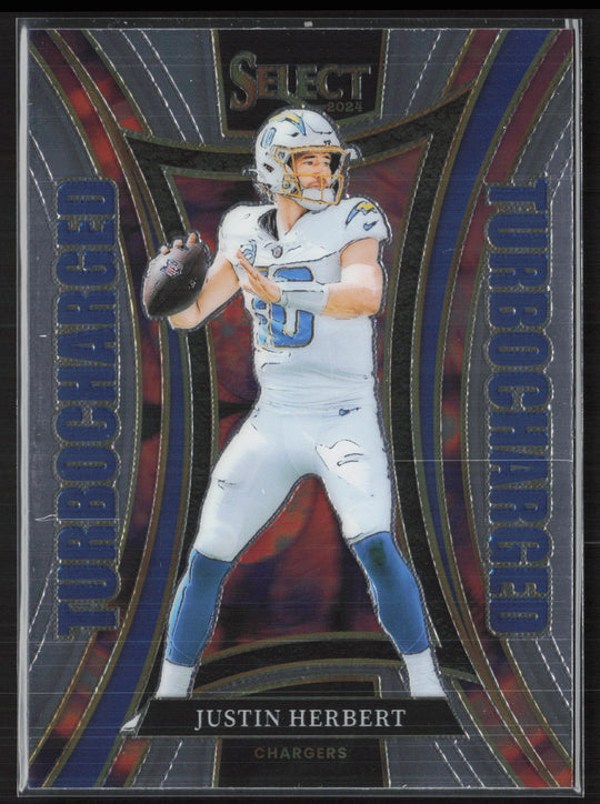 2024 Panini Select #9 Justin Herbert Turbocharged