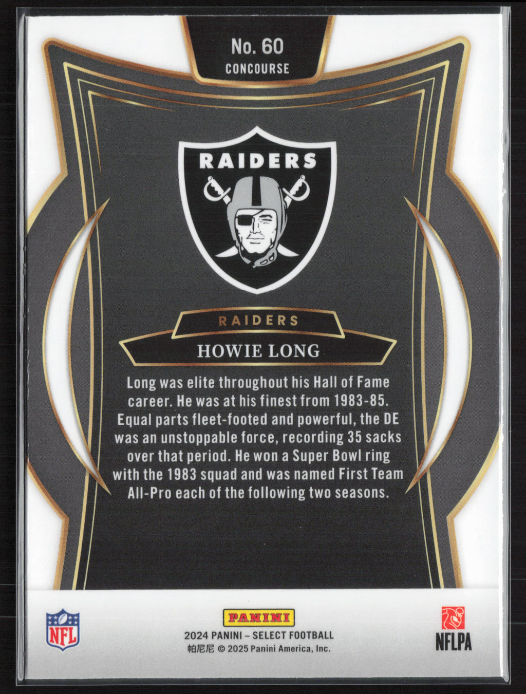 2024 Panini Select #60 Howie Long