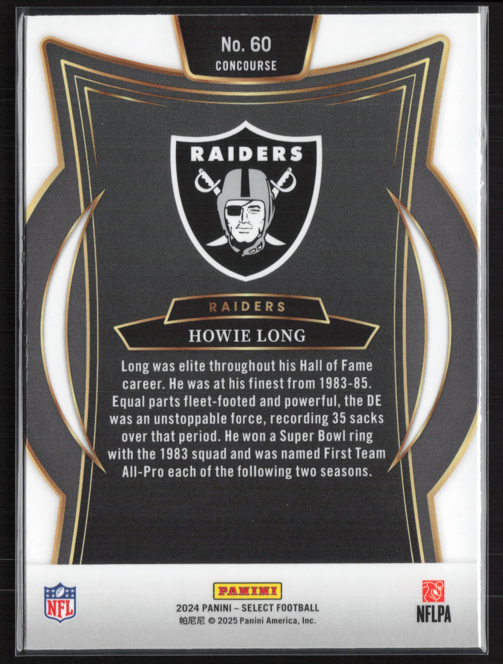 2024 Panini Select #60 Howie Long