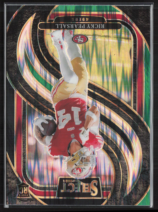 2024 Panini Select #173 Ricky Pearsall Black & Green Prizm Shock