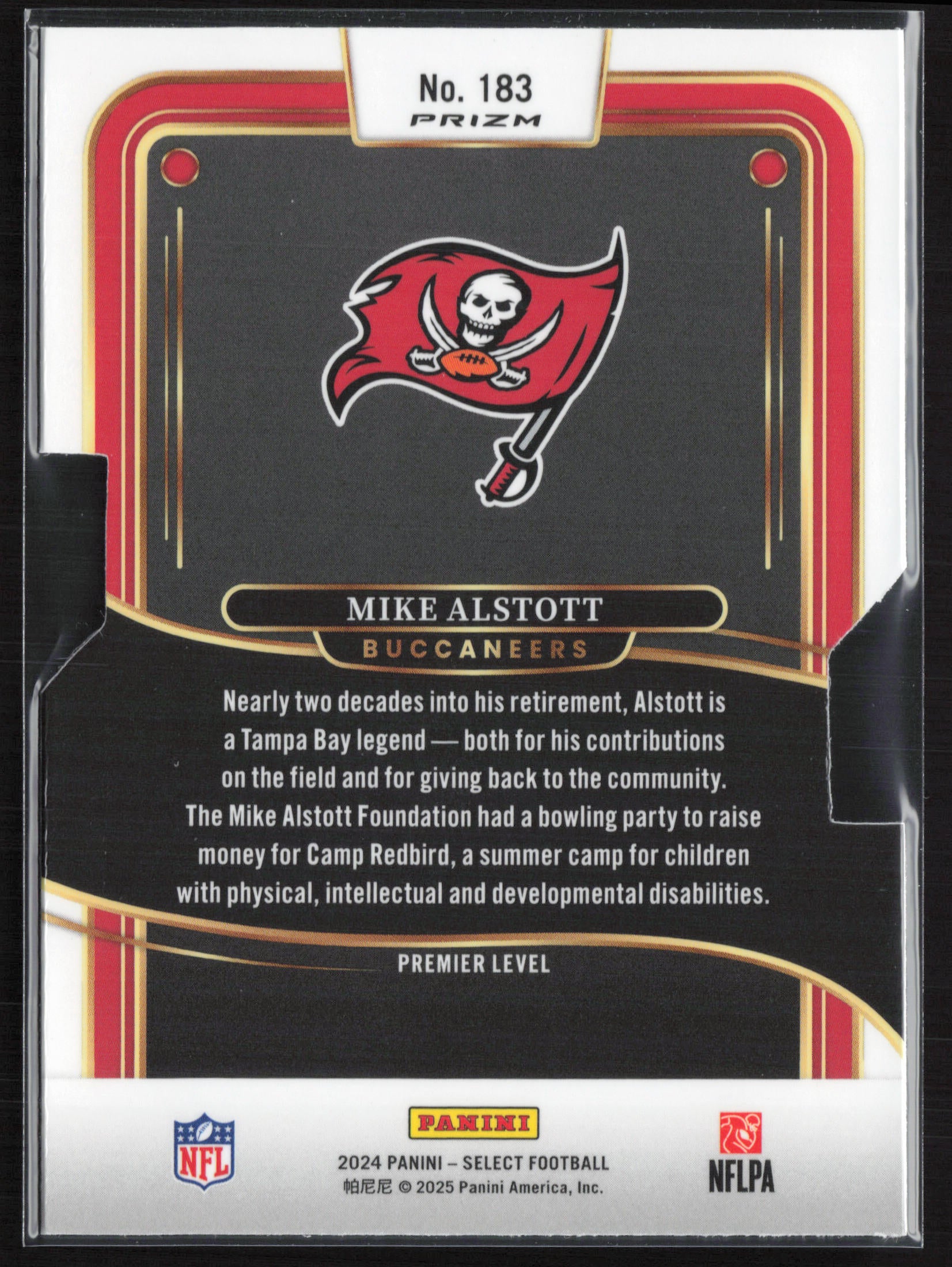 2024 Panini Select #183 Mike Alstott Silver Prizm Die Cut