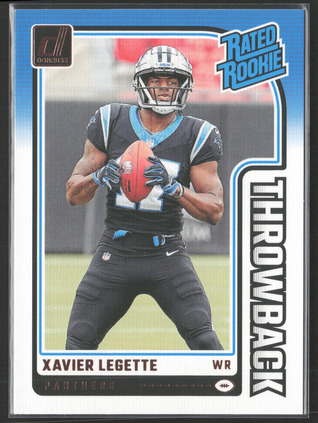 2024 Donruss #25 Xavier Legette Rated Rookies Throwback