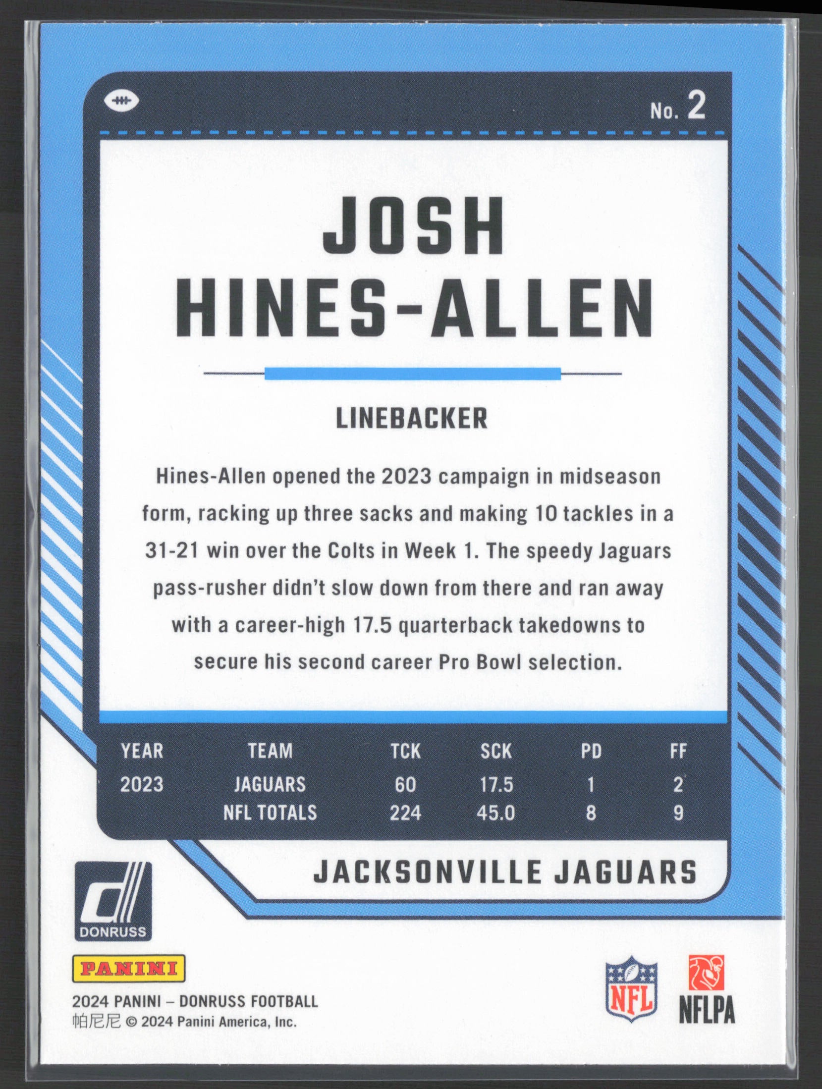 2024 Donruss #2 Josh Hines-Allen