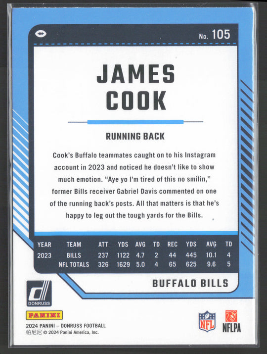 2024 Donruss #105 James Cook