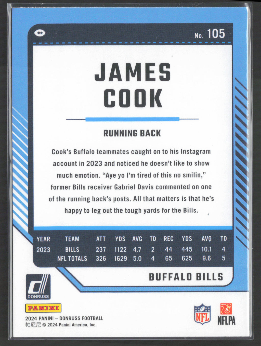 2024 Donruss #105 James Cook