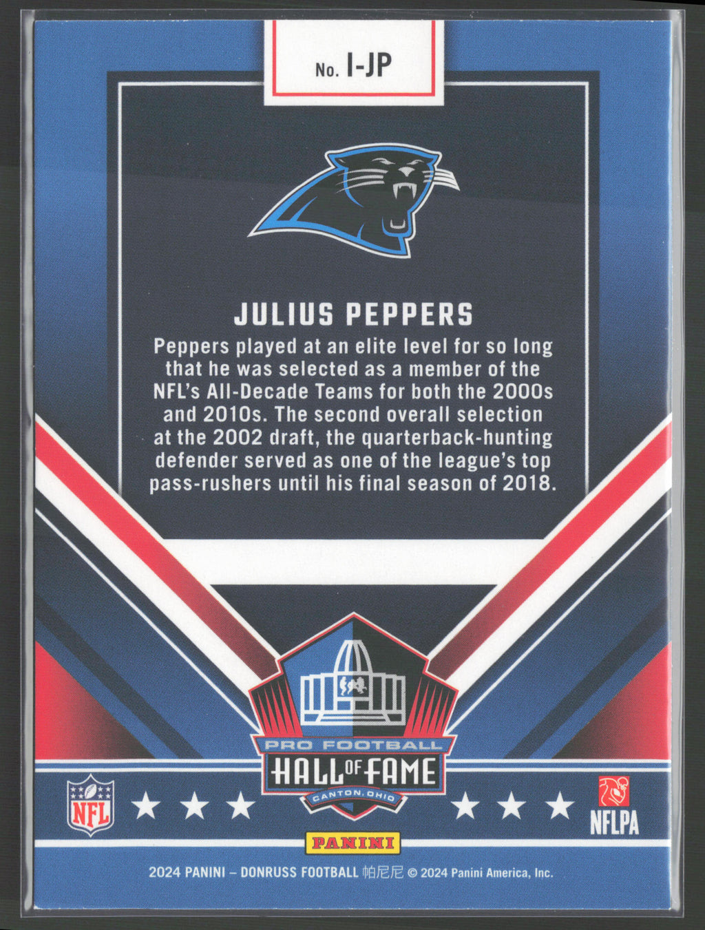 2024 Donruss #I-JP Julius Peppers Inducted
