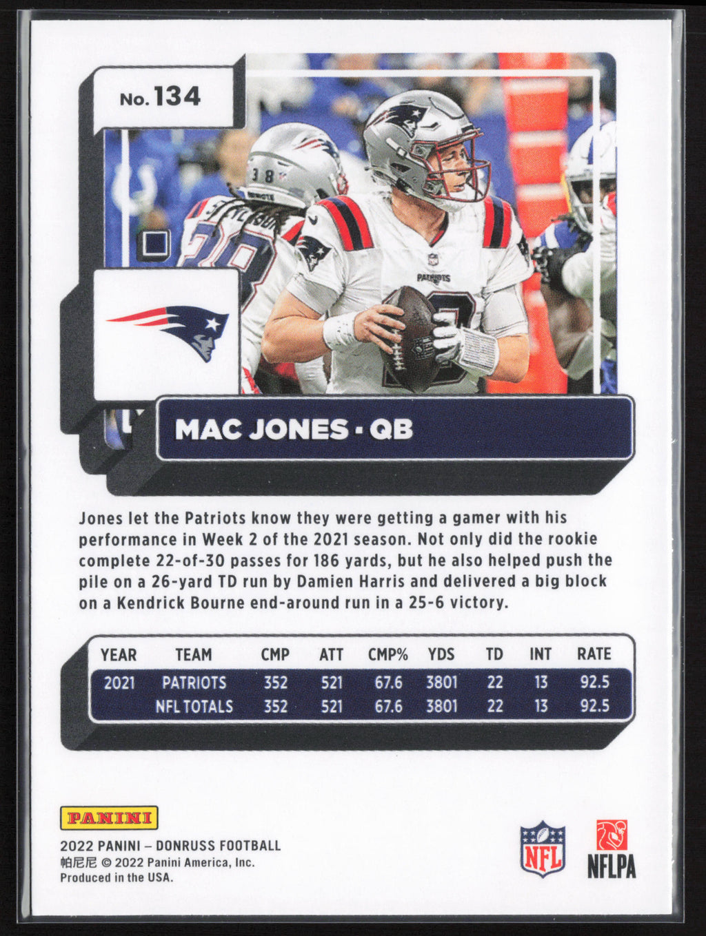 2022 Donruss #134 Mac Jones