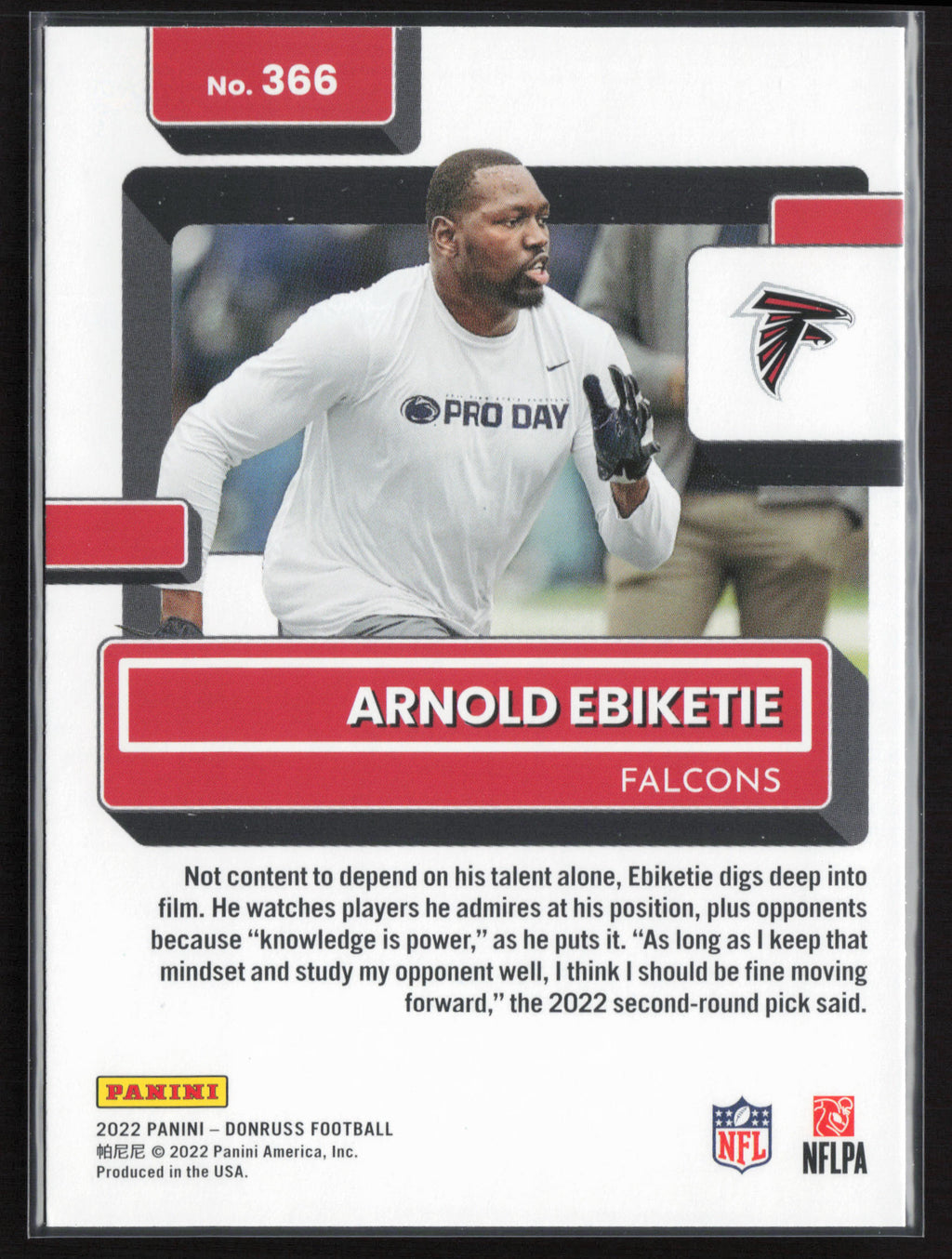 2022 Donruss #366 Arnold Ebiketie
