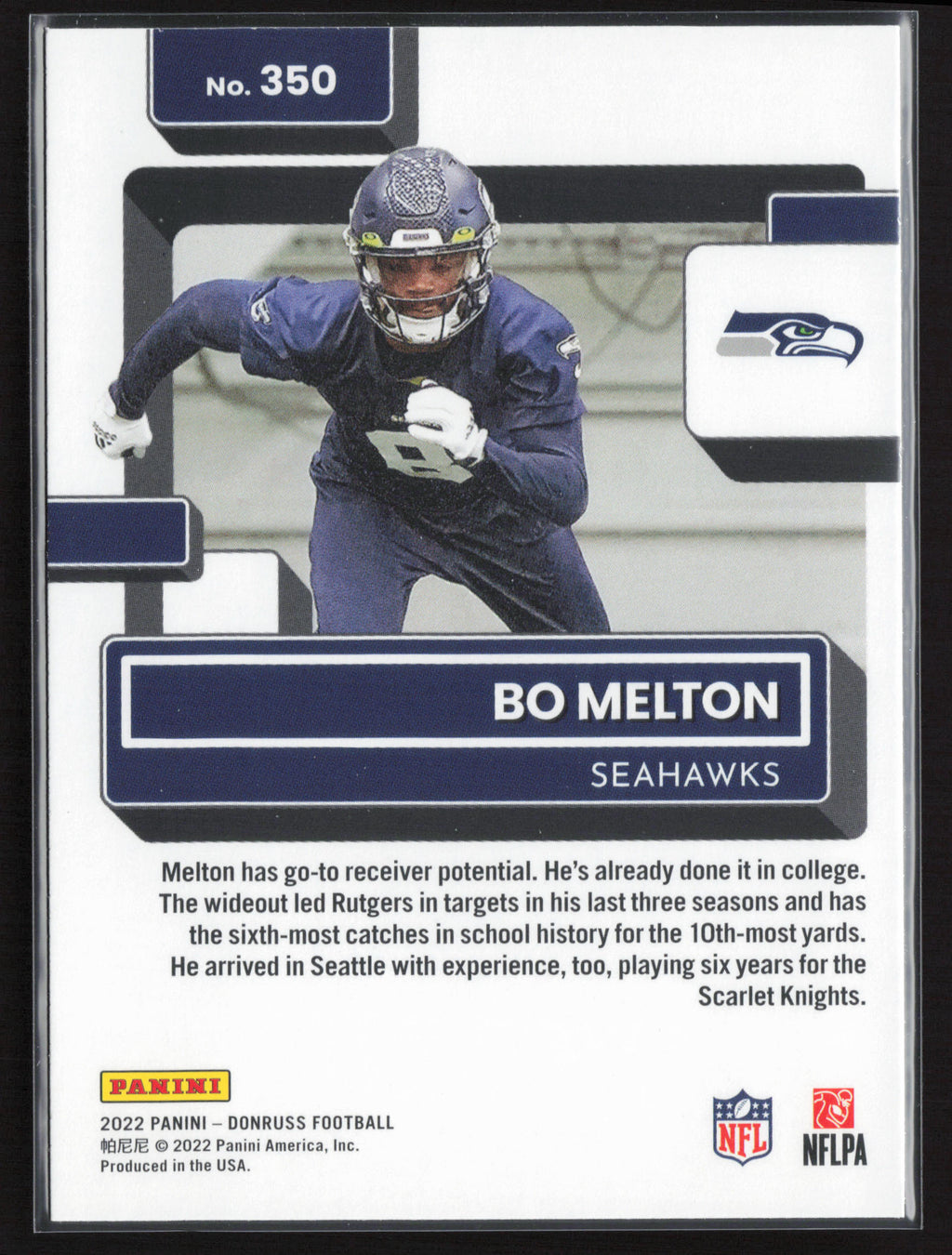 2022 Donruss #350 Bo Melton