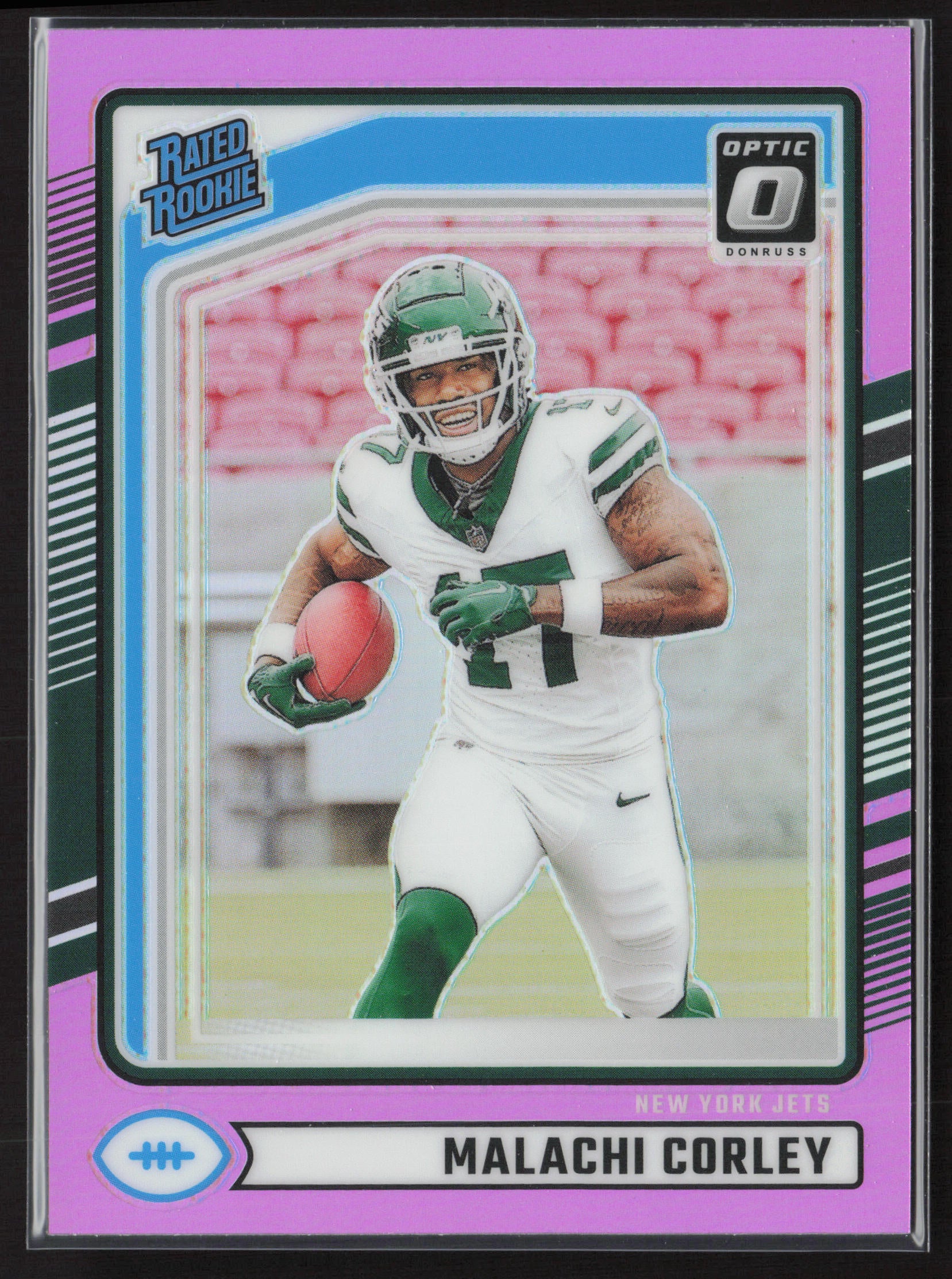 2024 Donruss #333 Malachi Corley Optic Rated Rookies Preview Pink