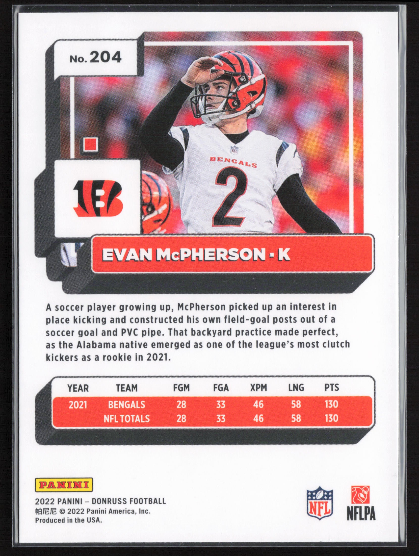 2022 Donruss #204 Evan McPherson
