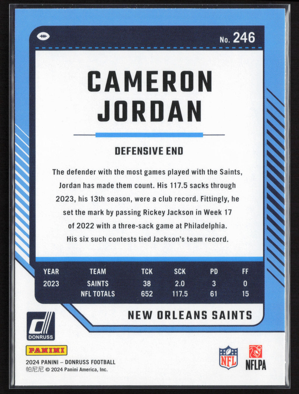 2024 Donruss #246 Cameron Jordan