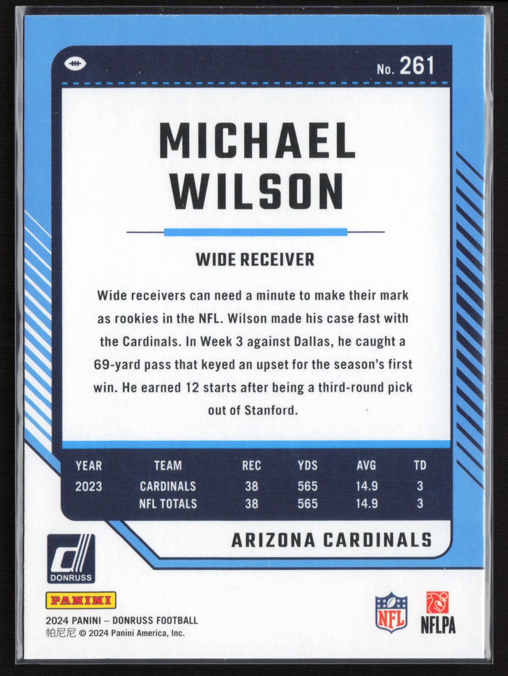2024 Donruss #261 Michael Wilson
