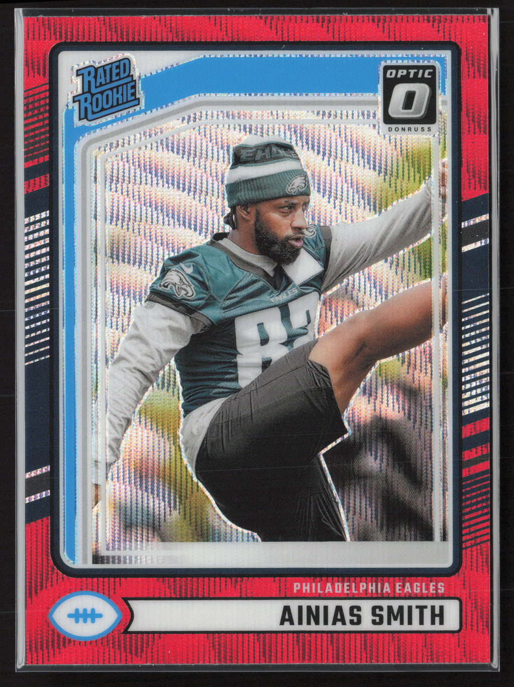2024 Donruss #365 Ainias Smith Optic Rated Rookies Preview Red Wave