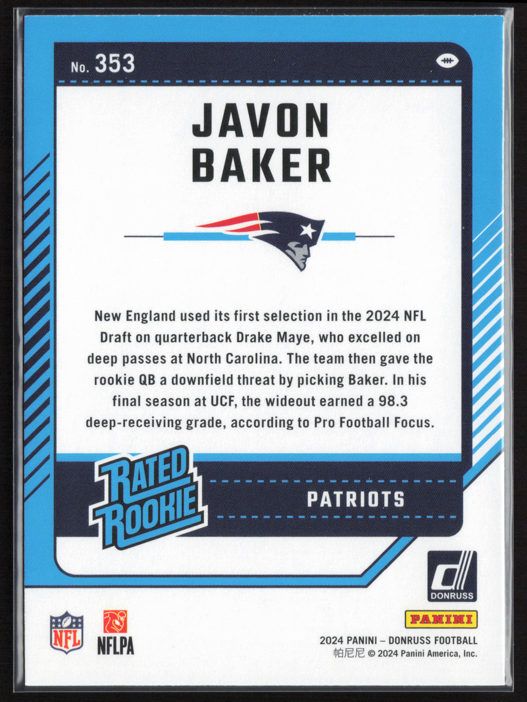 2024 Donruss #353 Javon Baker